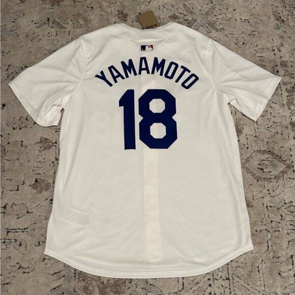 Nike Authentic LA Los Angeles Dodgers Yoshinobu Yamamoto #18 Jersey - Picture 5 of 6